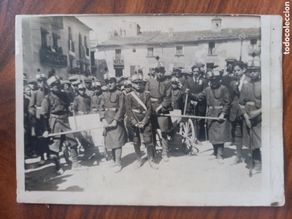Fotografia antiga: Foto Batallón Infantil. Época Alfonso XII